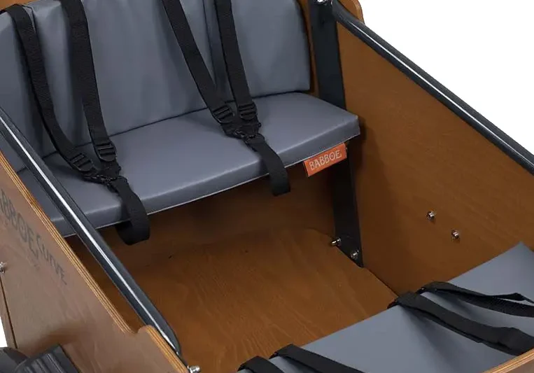 Sitteputesett til to benker, mørk grå - Babboe Curve m.fl.