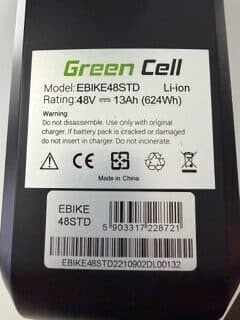 elsykkelbatteri med 48V