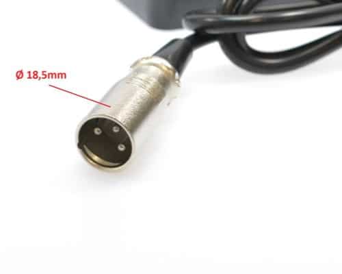 XLR 3 pin ladeplugg